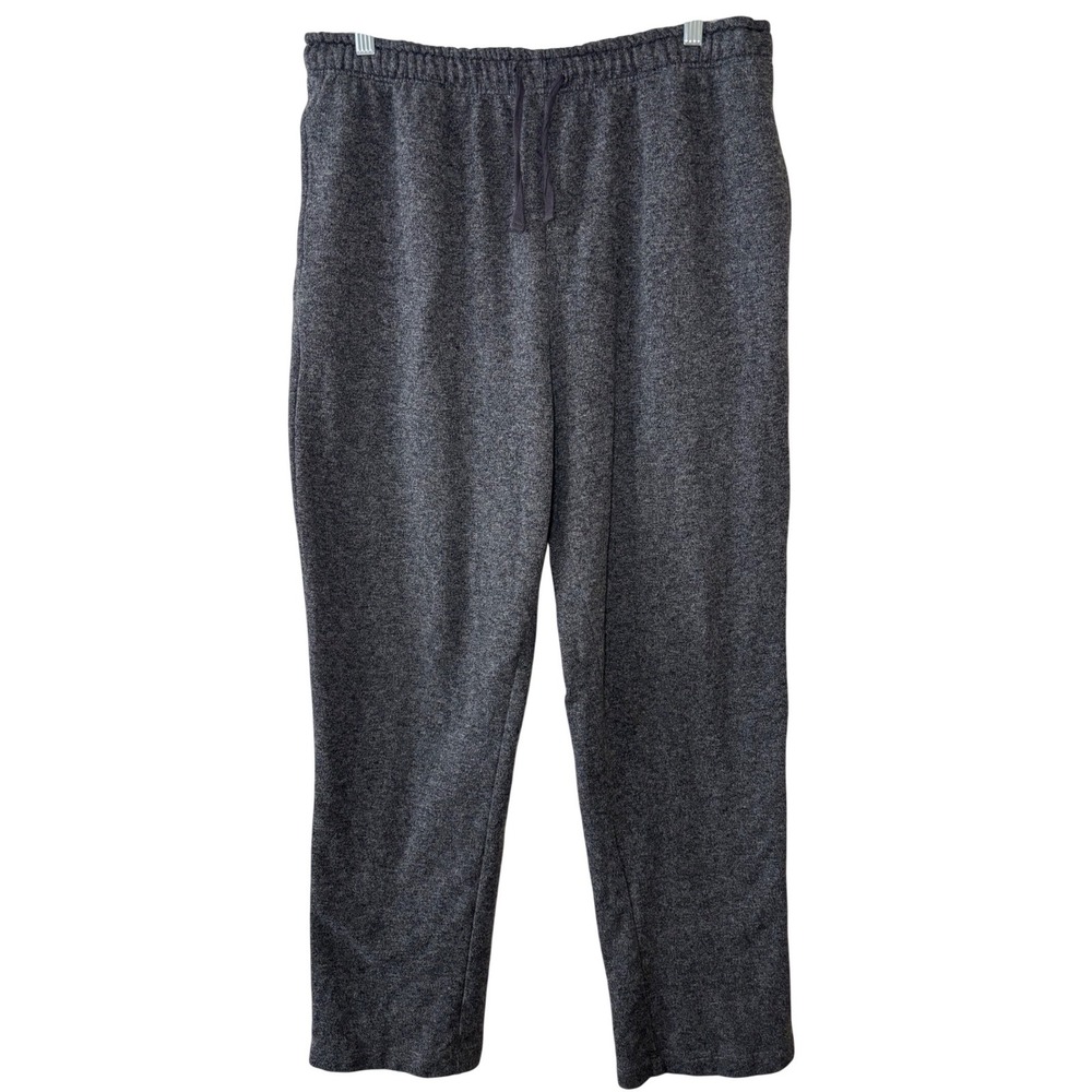 Eddie Bauer Mens Large Charcoal Gray Heathered Sleepwear Pajama Pants Drawstring